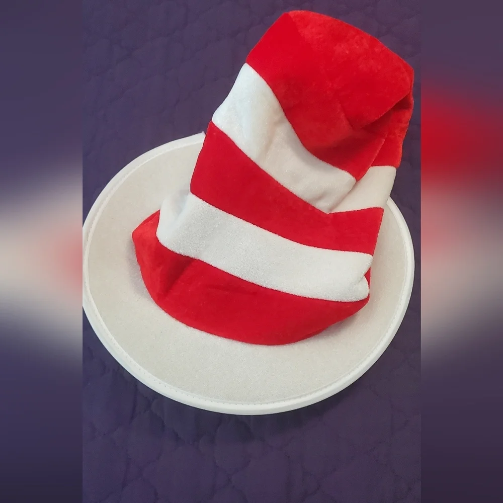 Child’s Red and White Striped Party Hat and bow tie